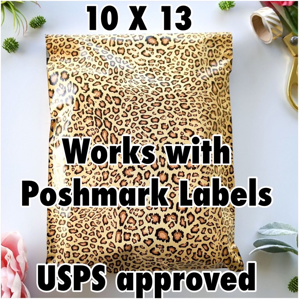 25 10X13 Leopard Poly Mailers PRICE IS FIRM - Picture 2 of 6